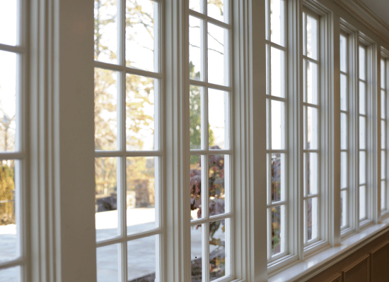 Image: Interior photo of installed windows