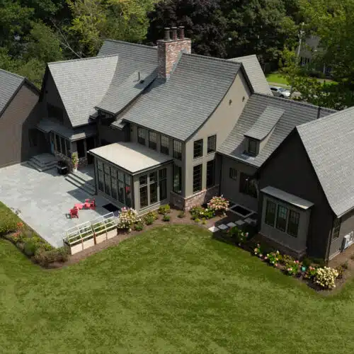 Image: DaVinci Synthetic Slate Roof-Gray Multi Level