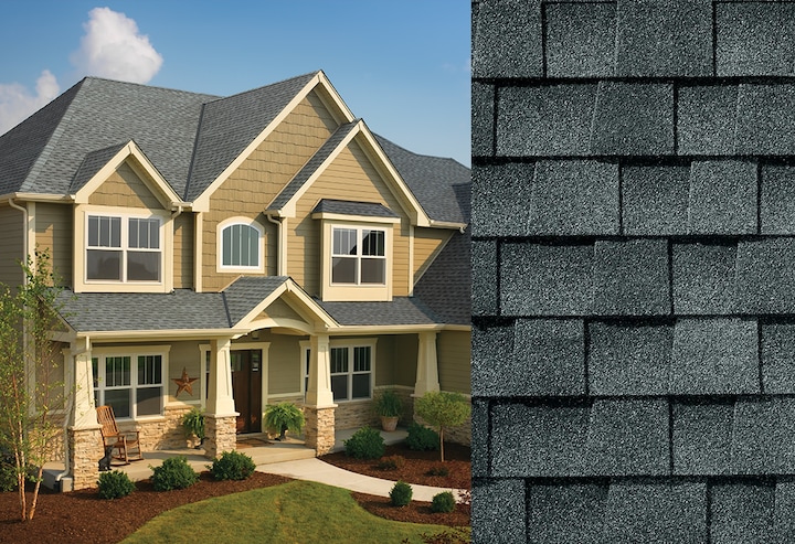 Image: Home with Timberline HDZ Pewter Gray Shingles