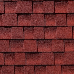 Image: GAF Timberline HDZ Shingle Color Patriot Red